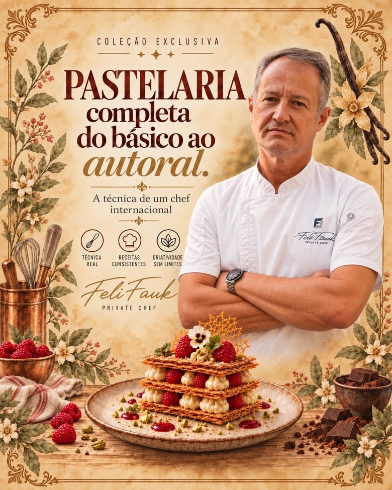 Coleção de Pastelaria do Chef Felipe Faouakhiri — Pastelaria completa, do básico ao autoral