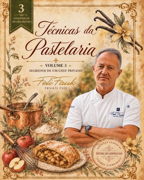 Capa do Volume 3 — Técnicas da Pastelaria